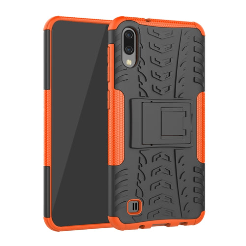 Shockproof  PC + TPU Tire Pattern Case for Galaxy M10, with Holder - HoMEdemic™ 