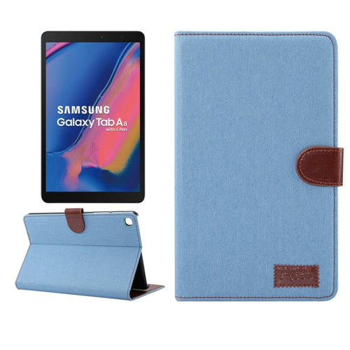 Denim Texture PC Horizontal Flip Leather Protective Case for Galaxy Tab A 8 (2019) P200 / P205  , with Holder & Card Slots & Wallet & Photo Frame - HoMEdemic™ 