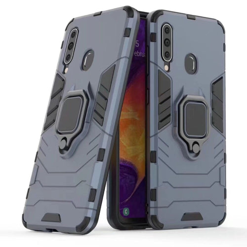 PC + TPU Shockproof Protective Case for Galaxy A60, with Magnetic Ring Holder - HoMEdemic™ 