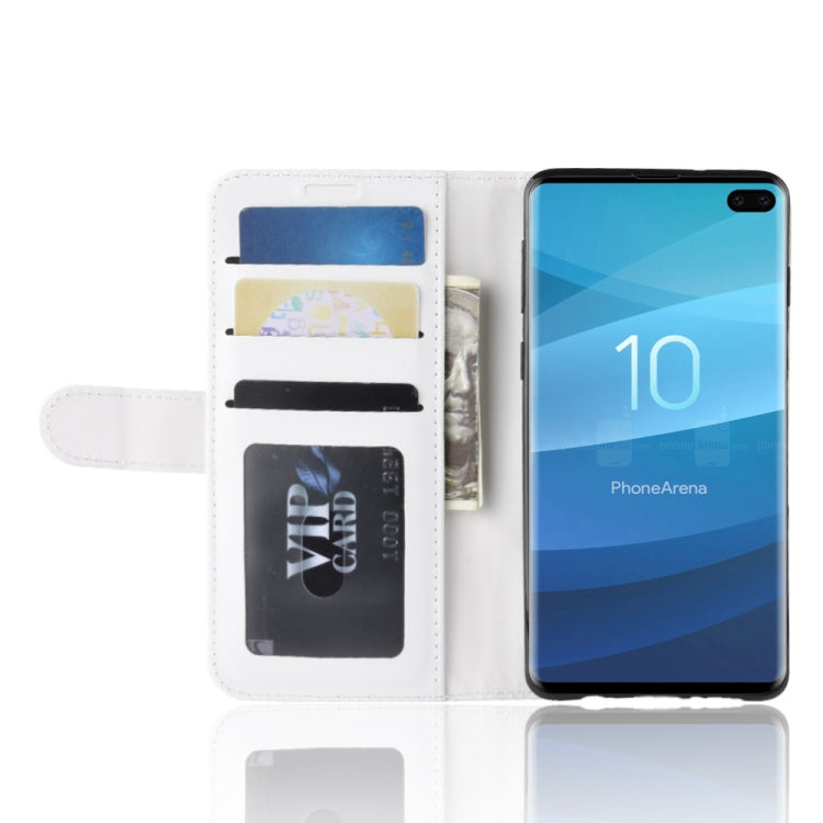 R64 Texture Single Fold Horizontal Flip Leather Case for Galaxy S10+, with Holder & Card Slots & Wallet, For Galaxy S10+ - HoMEdemic™ 
