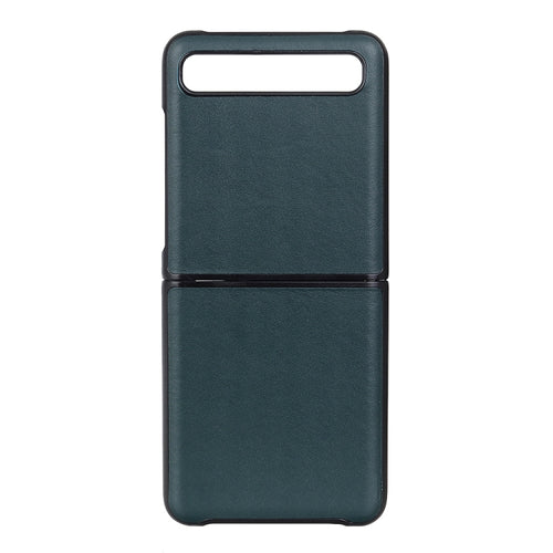 For Galaxy Z Flip Genuine Leather Lambskin Texture Folding Protective Case - HoMEdemic™ 