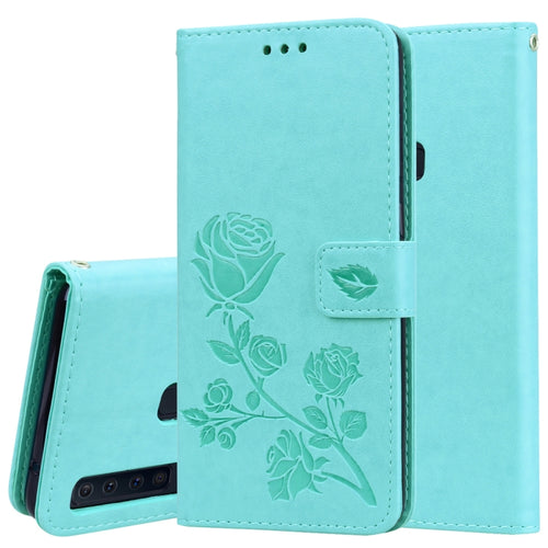 Rose Embossed Horizontal Flip PU Leather Case for Samsung Galaxy A9 (2018) , with Holder & Card Slots & Wallet - HoMEdemic™ 