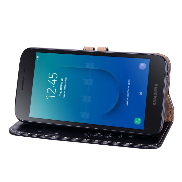 Business Style Oil Wax Texture Horizontal Flip Leather Case for Galaxy J2 Core, with Holder & Card Slots & Wallet, For Galaxy J2 Core - HoMEdemic™ 