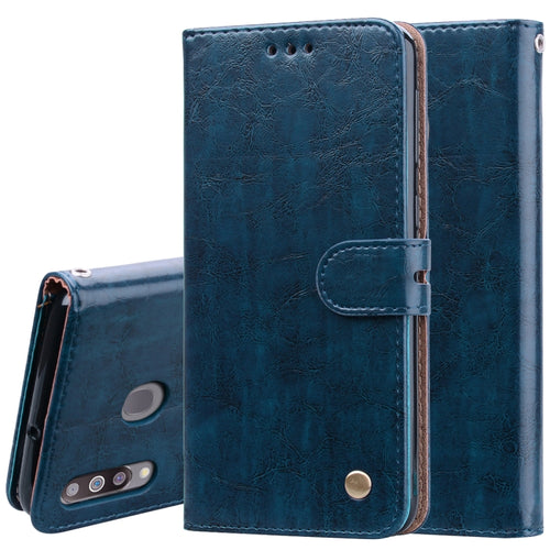 Business Style Oil Wax Texture Horizontal Flip Leather Case for Galaxy M30, with Holder & Card Slots & Wallet - HoMEdemic™ 