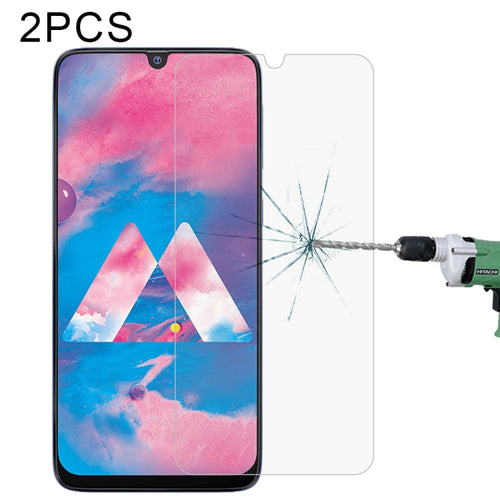 For Samsung Galaxy A40s 2 PCS Half-screen Transparent Tempered Glass Film - HoMEdemic™ 