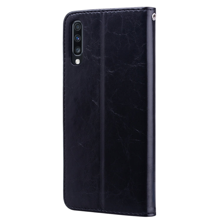 Business Style Oil Wax Texture Horizontal Flip Leather Case for Galaxy A70, with Holder & Card Slots & Wallet, For Galaxy A70 - HoMEdemic™ 