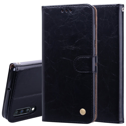 Business Style Oil Wax Texture Horizontal Flip Leather Case for Galaxy A70, with Holder & Card Slots & Wallet - HoMEdemic™ 