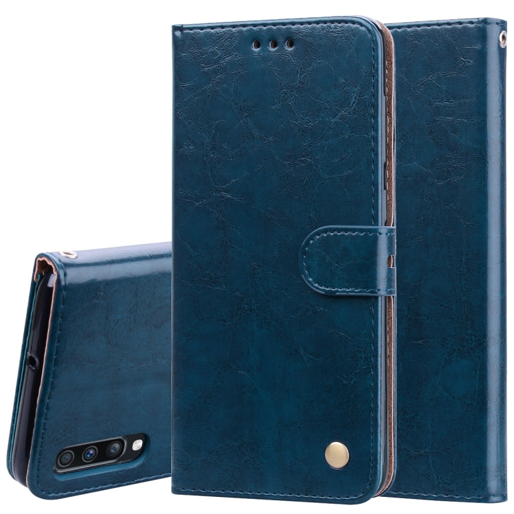 Business Style Oil Wax Texture Horizontal Flip Leather Case for Galaxy A70, with Holder & Card Slots & Wallet, For Galaxy A70 - HoMEdemic™ 