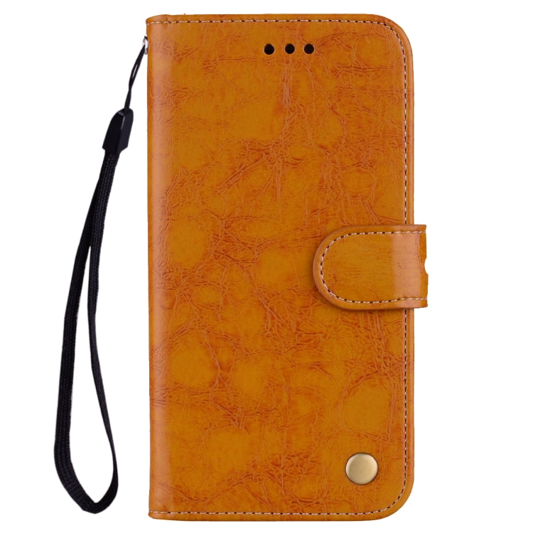 Business Style Oil Wax Texture Horizontal Flip Leather Case for Galaxy A70, with Holder & Card Slots & Wallet, For Galaxy A70