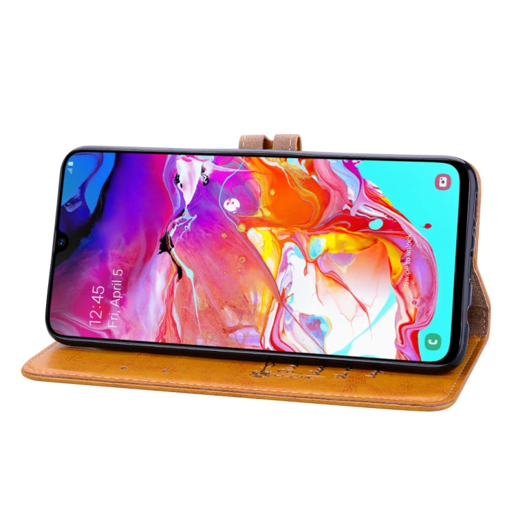 Business Style Oil Wax Texture Horizontal Flip Leather Case for Galaxy A70, with Holder & Card Slots & Wallet, For Galaxy A70