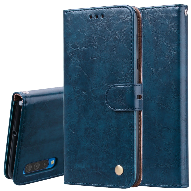 Business Style Oil Wax Texture Horizontal Flip Leather Case for Galaxy A50, with Holder & Card Slots & Wallet, For Galaxy A50 - HoMEdemic™ 