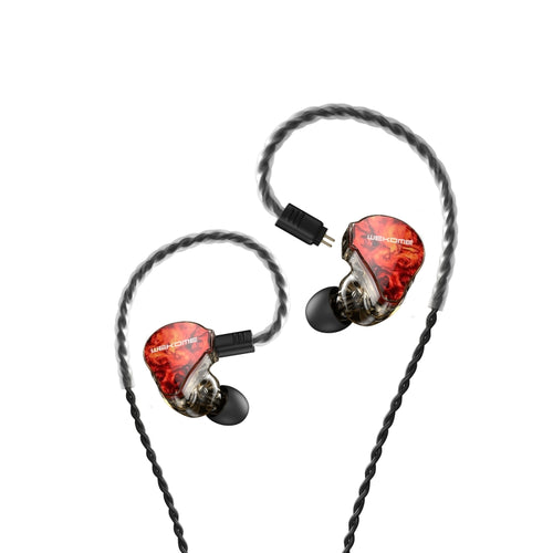 WK Y25 Amber Bluetooth + 3.5mm Elbow Plug Dual-purpose Ear-mounted Wired Earphone (Red) - HoMEdemic™ 