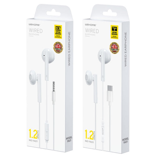 WK YA01 3.5mm In-Ear Wired Earphone, Length: 1.2m - HoMEdemic™ 