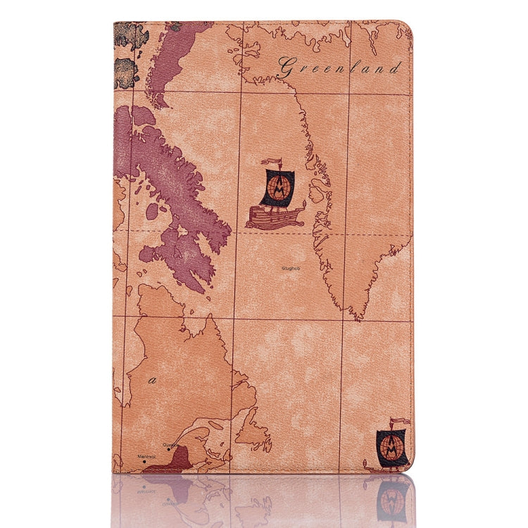 Map Texture Horizontal Flip Leather Case for Galaxy Tab S5e 10.5 T720 / T725,  with Holder & Card Slots & Wallet, Random Texture Delivery - HoMEdemic™ 