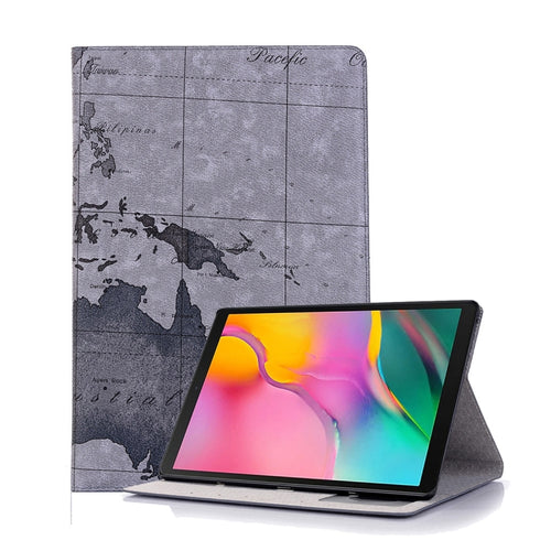 Map Texture Horizontal Flip Leather Case for Galaxy Tab S5e 10.5 T720 / T725,  with Holder & Card Slots & Wallet, Random Texture Delivery - HoMEdemic™ 