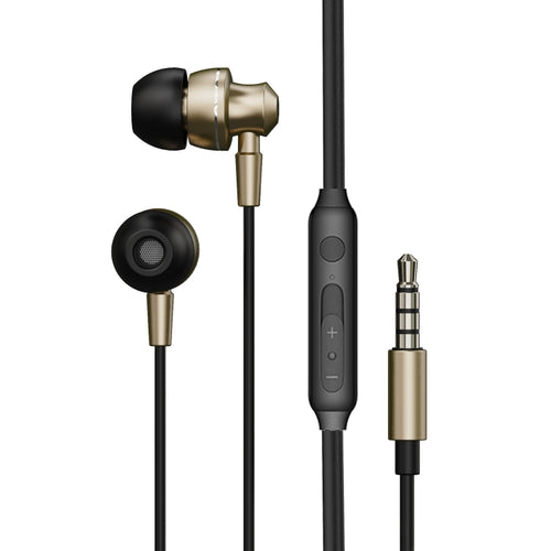 WK YA05 SHQ Series 3.5mm Music In-ear Wired Earphone (Gold) - HoMEdemic™ 