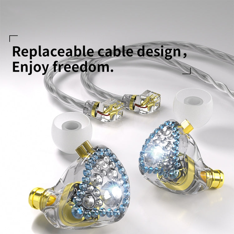 CVJ Liuli 3.5mm In-ear Wired Headphones,Length 2.5m (Blue) - HoMEdemic™ 