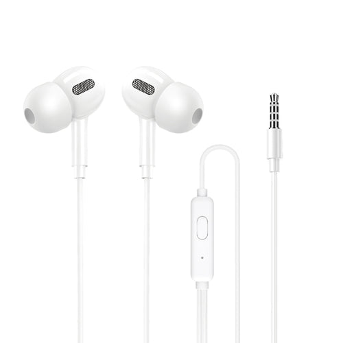 WK YA11 3.5mm Interface Wired Earphone,Length: 1.2m (White) - HoMEdemic™ 