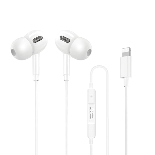 WK YA11 8 Pin Interface Wired Earphone,Length: 1.2m (White) - HoMEdemic™ 