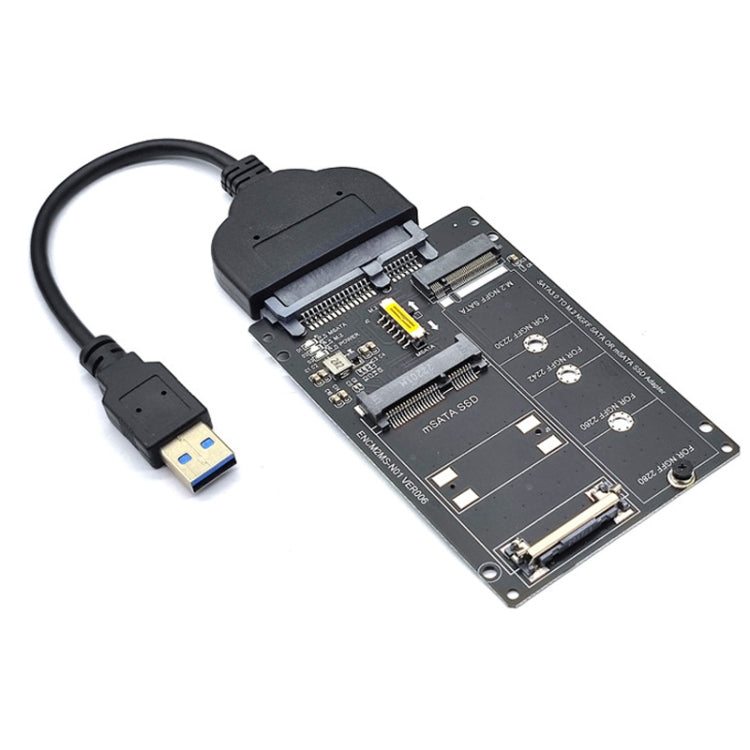 SATA 22PIN To MSATA Or M.2 NGFF SATA Card 2 In 1 SSD Converter Card With USB 3.0 Cable - HoMEdemic™ 