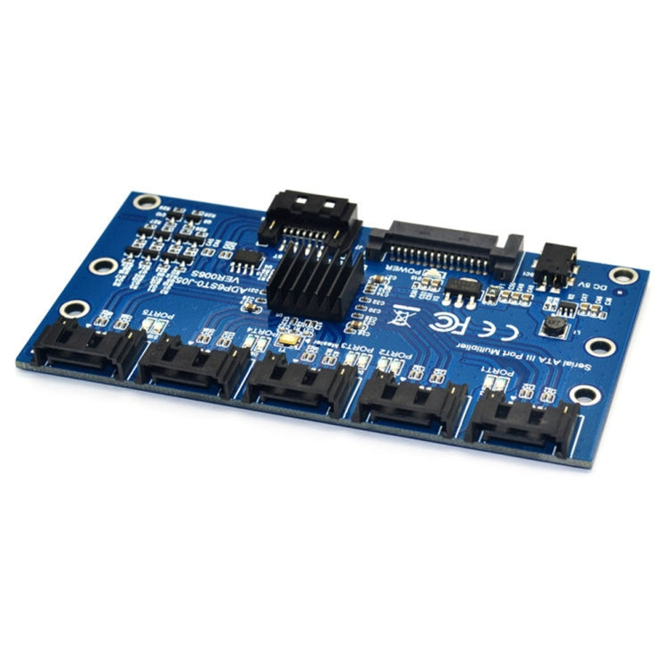 SATA2.0 3Gbps JMB321 Chip SATA Expansion Card 1 to 5 Port Riser Card - HoMEdemic™ 