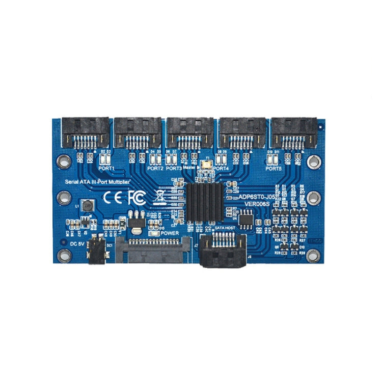SATA3.0 6Gbps JMB575 Chip SATA Expansion Card 1 to 5 Port Riser Card - HoMEdemic™ 