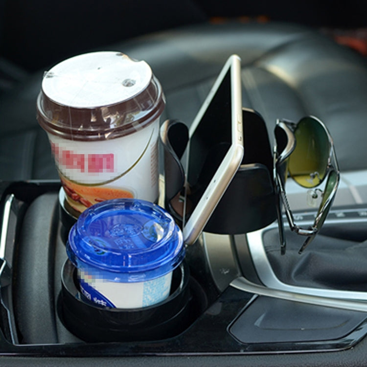 SB-1088 5 in 1 Auto Multi-functional Cup Holder Smartphone Drink Sunglasses Card Coin Small Accessories Holder, SB-1088(Black) - HoMEdemic™ 