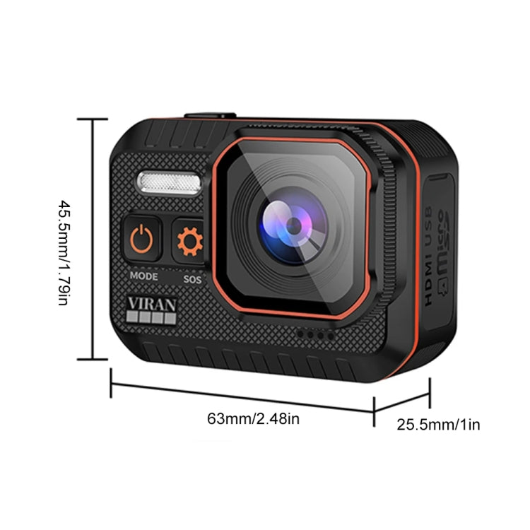 SC002-12 4K Outdoor Sports Camera WiFi Diving Waterproof Mini Camera(Black) - HoMEdemic™ 