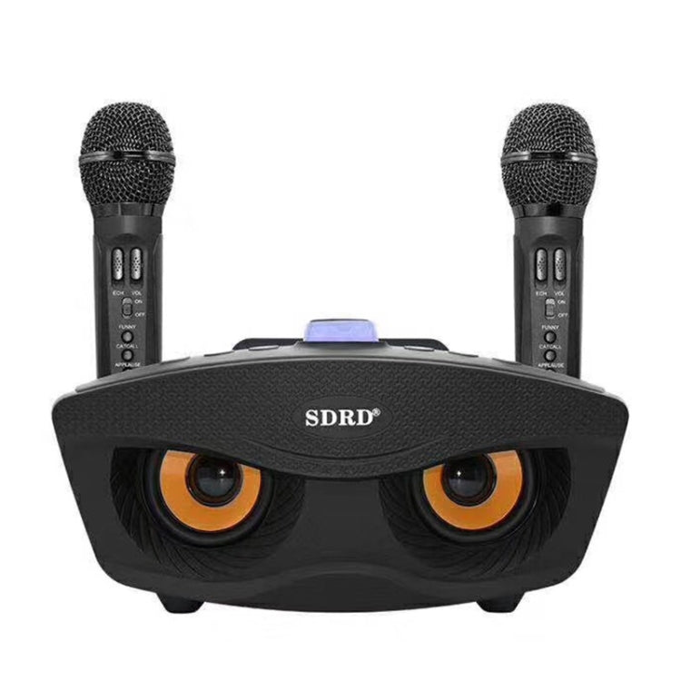 SD-306 2 in 1 Family KTV Portable Wireless Live Dual Microphone + Bluetooth Speaker, SD-306(Black) - HoMEdemic™ 