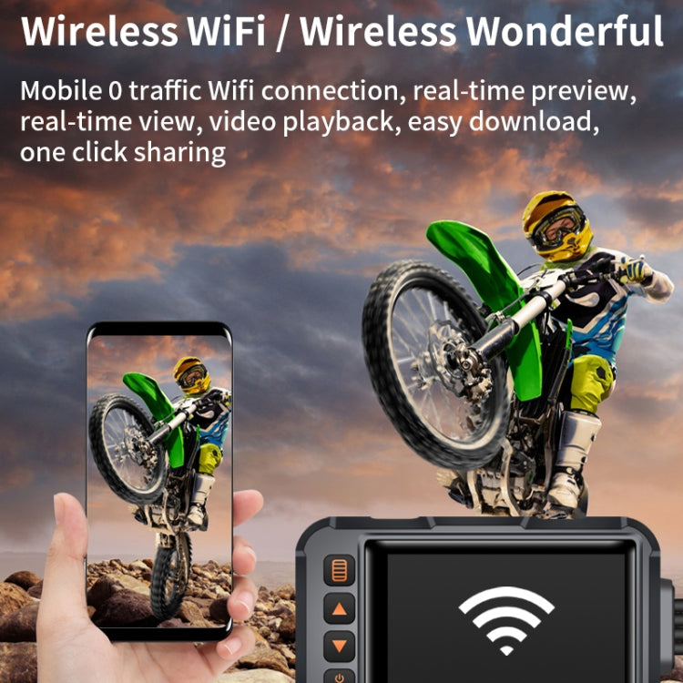 SE65 Dual 1080P Waterproof HD Motorcycle DVR, Support WiFi / GPS / Cycling Video, SE65 - HoMEdemic™ 