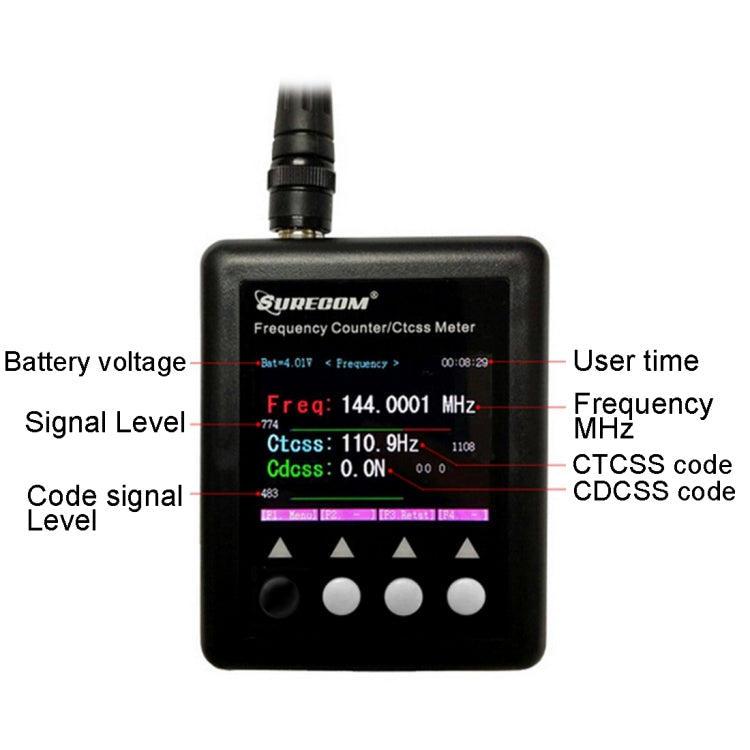 SF401 Plus Portable Handheld Frequency Counter for Walkie Talkie, Frequency: 27MHz-3000MHz - HoMEdemic™ 