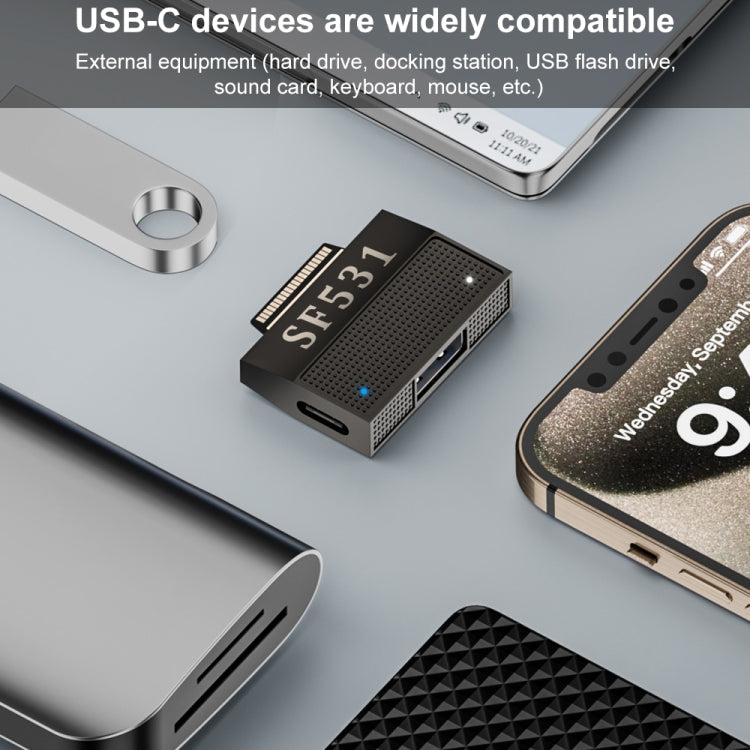 SF531 For Microsoft Surface 40 Pin to USB3.1 / Type-C Female Adapter Extended Dock - HoMEdemic™ 