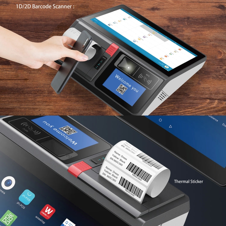 SGT-116 11.6 inch Capacitive Touch POS Terminal Cash Register, 4GB+128GB, Intel Celeron J4125 Win10 Pro(AU Plug) - HoMEdemic™ 
