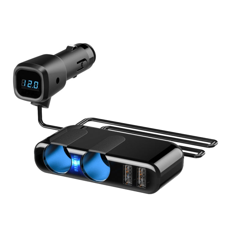 SHUNWEI Car Cigarette Lighter Charger 12/24V USB Converts Socket, Style: 2 Holes 2 USB Voltage - HoMEdemic™ 