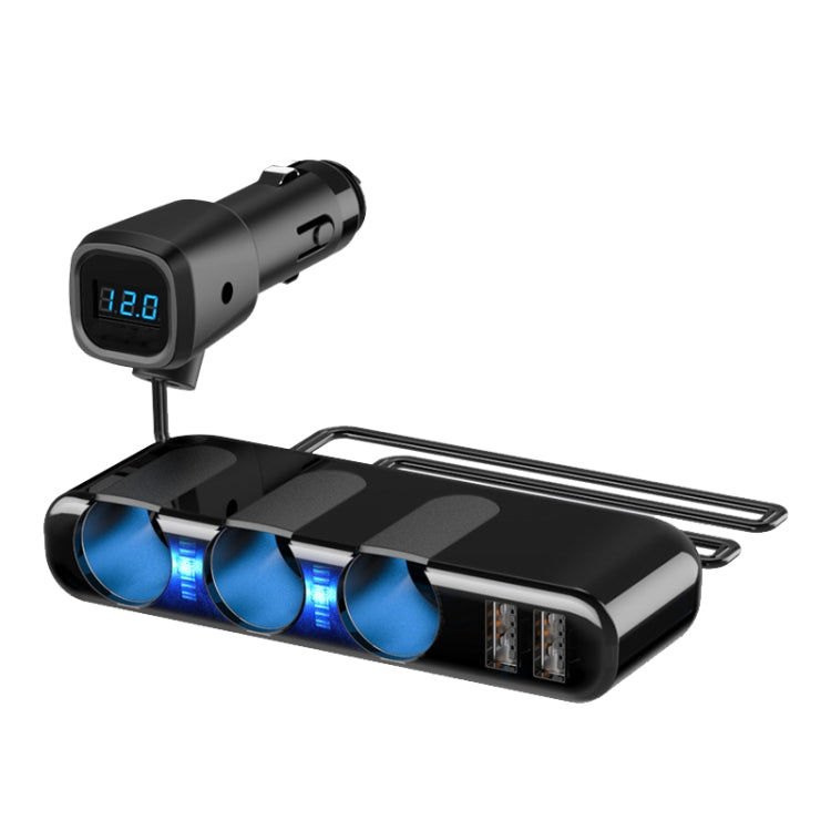 SHUNWEI Car Cigarette Lighter Charger 12/24V USB Converts Socket, Style: 3 Holes 2 USB Voltage - HoMEdemic™ 