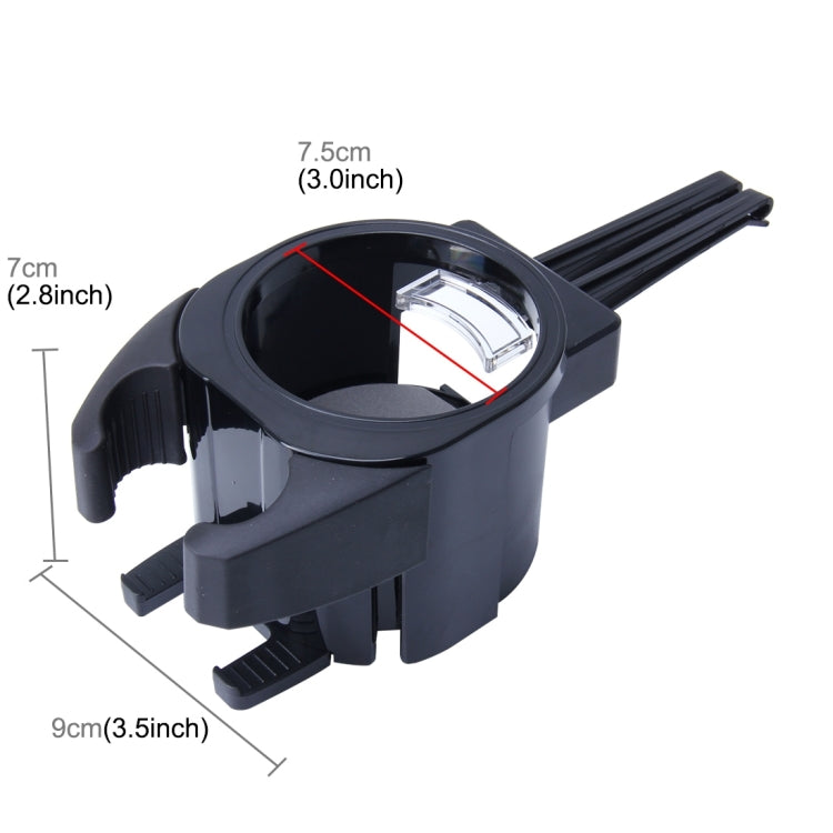 SHUNWEI SD-1027 Car Auto Multi-functional ABS Air Vent Drink Holder Bottle Cup Holder Phone Holder Mobile Mount, SD-1027(Black), SD-1027(Red) - HoMEdemic™ 