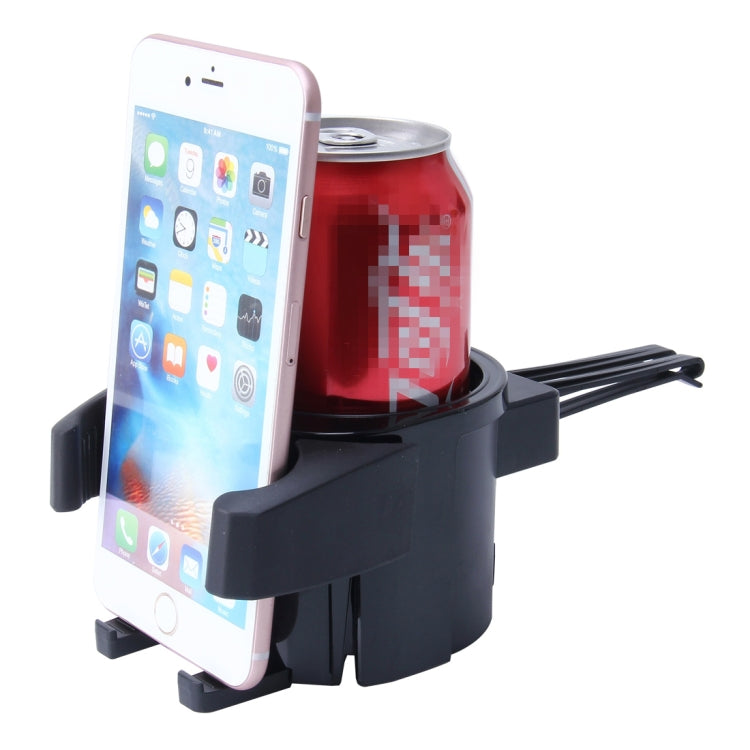 SHUNWEI SD-1027 Car Auto Multi-functional ABS Air Vent Drink Holder Bottle Cup Holder Phone Holder Mobile Mount, SD-1027(Black), SD-1027(Red) - HoMEdemic™ 