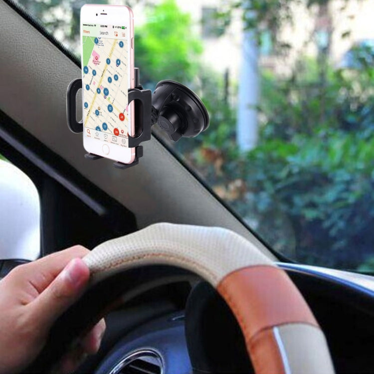 SHUNWEI SD-1121G Car Phone Multi-functional Mount Holder, Windshield / Dashboard Universal Car Mobile Phone Cradle, For iPhone, Galaxy, Huawei, Xiaomi, Sony, LG, HTC, Google and other iOS / Android Smartphones - HoMEdemic™ 