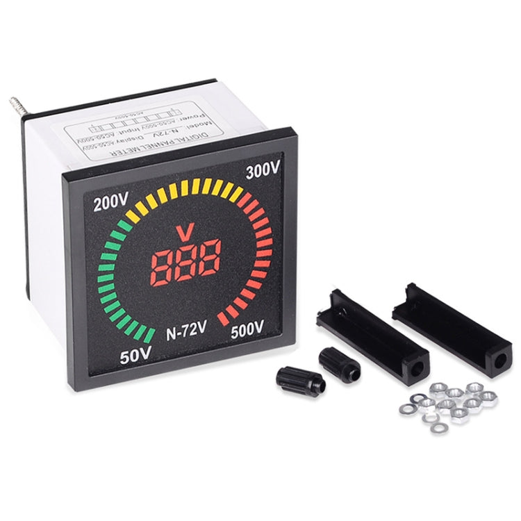 SINOTIMER N-72V AC Voltage Signal Indicator Square Turntable LED Digital Display Voltmeter - HoMEdemic™ 