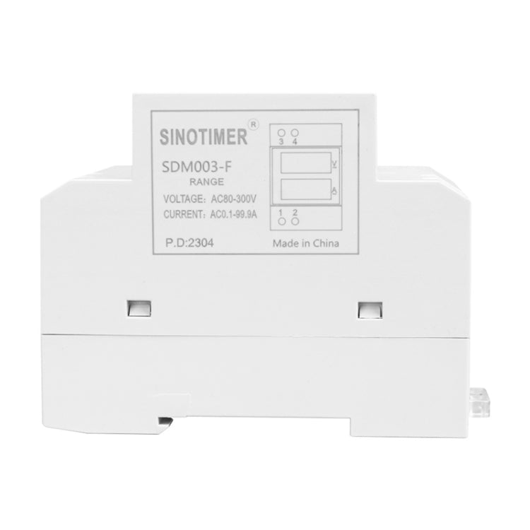 SINOTIMER SDM003-F 4 Digits Display DIN-Rail Single Phase AC Dual Display Voltage And Current Meter - HoMEdemic™ 