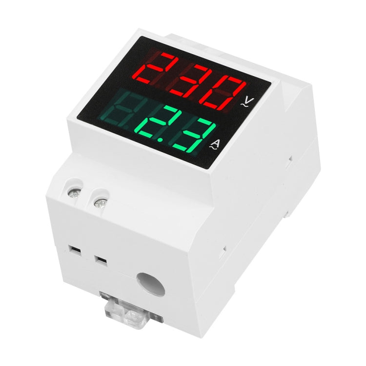 SINOTIMER SDM003-T 3 Digits DIN Rail Single-Phase AC Household Dual Display Voltage And Current Meter - HoMEdemic™ 