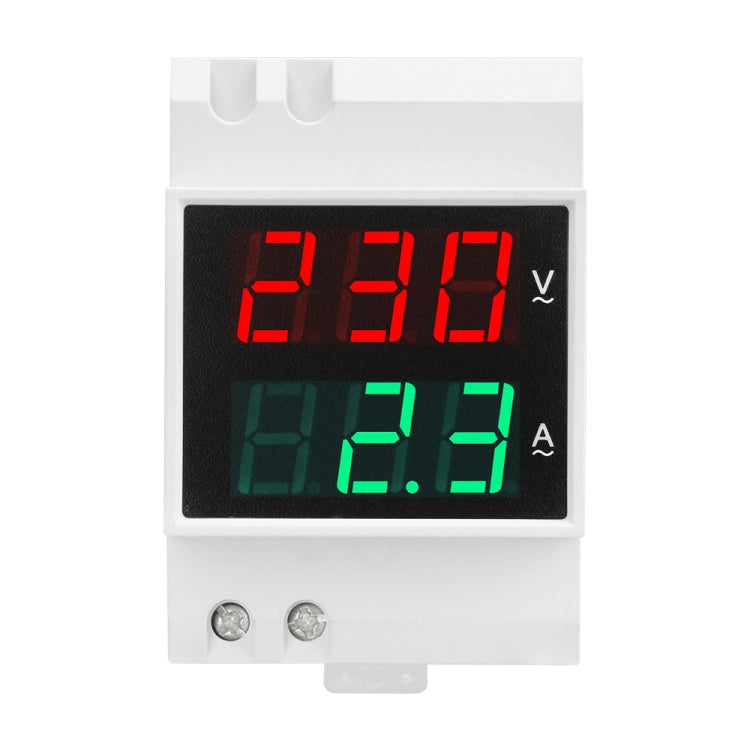 SINOTIMER SDM003-T 3 Digits DIN Rail Single-Phase AC Household Dual Display Voltage And Current Meter - HoMEdemic™ 