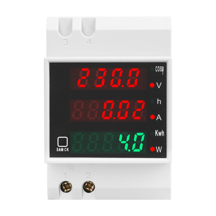 SINOTIMER SDM004 Din Rail AC Voltage Current Time Power Electricity Multi-Function Detection Meter - HoMEdemic™ 