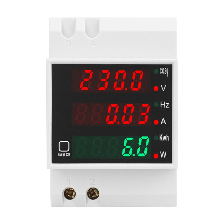 SINOTIMER SDM006 Din Rail AC Voltage Current Frequency Power Electricity Multi-Function Detection Meter - HoMEdemic™ 