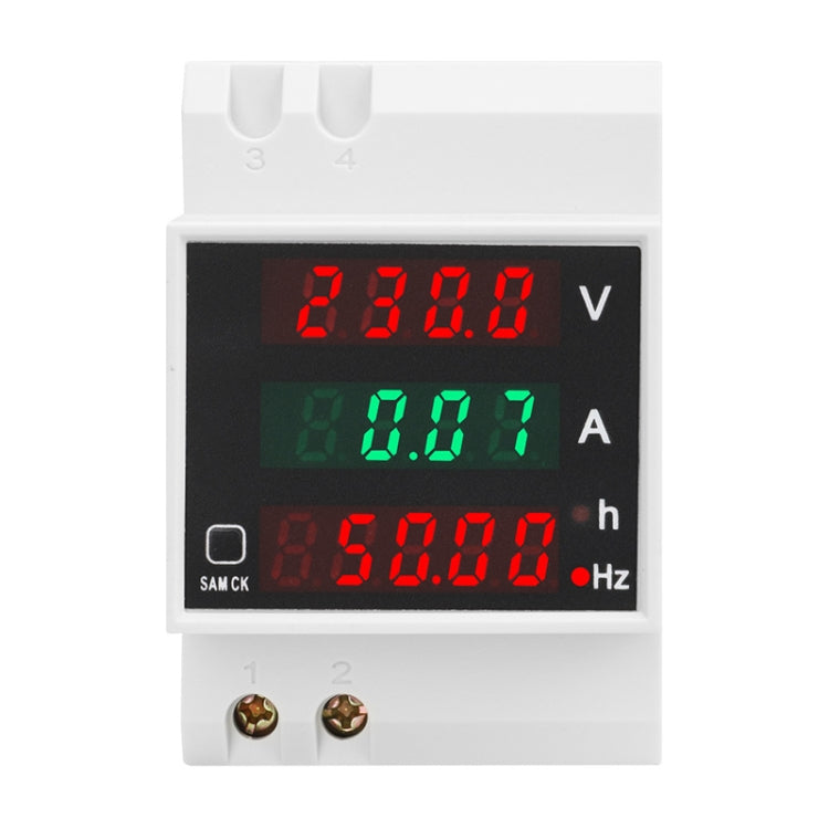 SINOTIMER SDM007 Din Rail AC Voltage Current Totalized Time Frequency Digital Display Meter - HoMEdemic™ 