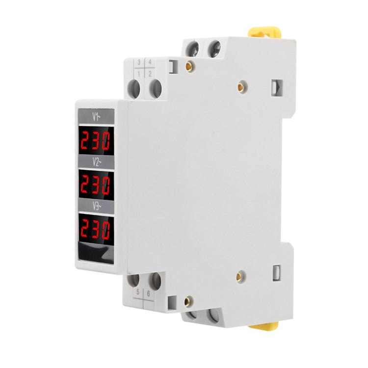 SINOTIMER SDM010 Modular Rail Type AC Three-Phase Digital Voltmeter Electronic Instrumentation - HoMEdemic™ 