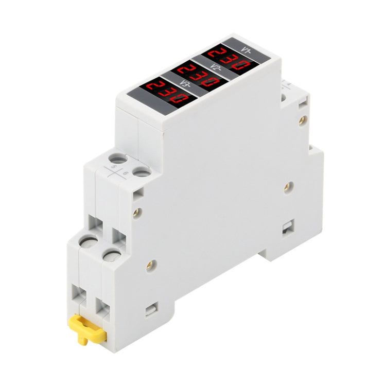 SINOTIMER SDM010 Modular Rail Type AC Three-Phase Digital Voltmeter Electronic Instrumentation - HoMEdemic™ 