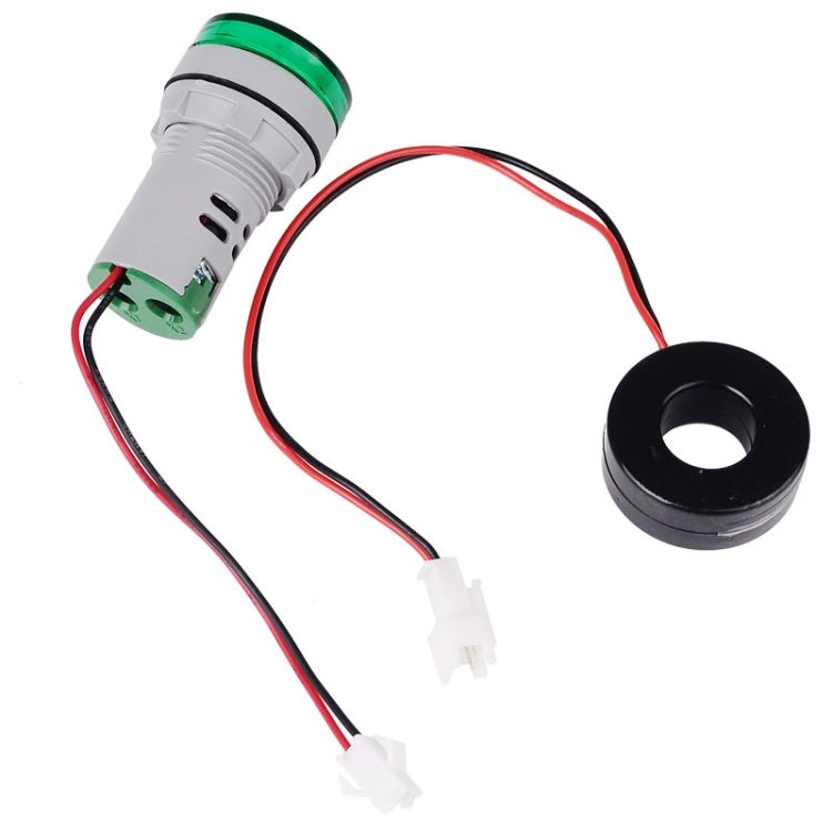 SINOTIMER ST16A Round 22mm LED Digital Signal Light 220V AC Ammeter 0-100A AC Current Indicator Light(03 Blue) - HoMEdemic™ 