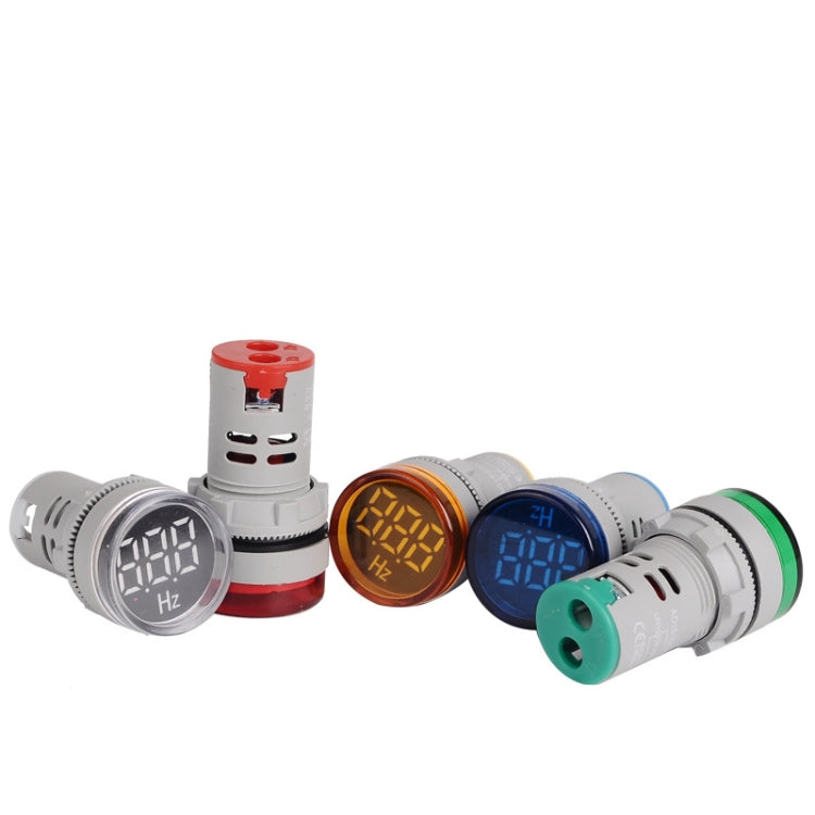 SINOTIMER ST16HZ 20-75Hz AC Frequency 22mm Round Opening LED Digital Signal Indicator Light(01 Red) - HoMEdemic™ 
