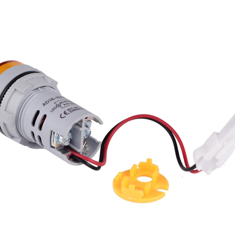 SINOTIMER ST16VA Round 22mm LED Digital Display AC Voltage Current Indicator AC 60-500V 0-100A(03 Blue) - HoMEdemic™ 